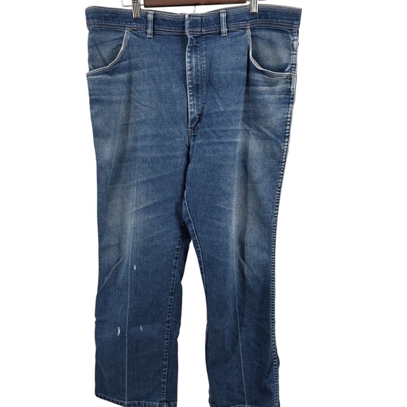 Vintage Wranglers Jeans Men's Tag 42x29 (40x25)  Relax Straight 85498PS USA Made - Picture 1 of 4